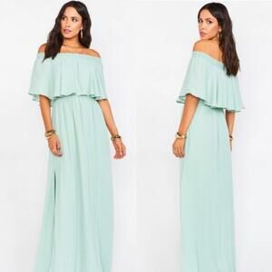 Show Me Your Mumu Hacienda Dress Dusty Mint L NWT